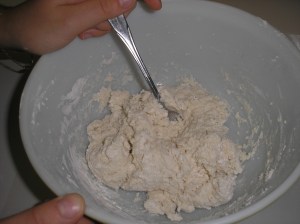 blog 135 Add milk and stir with a fork