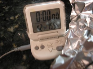 Roast until internal tempt. is 155 degrees