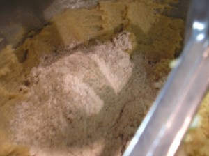 Add dry ingredients except oats