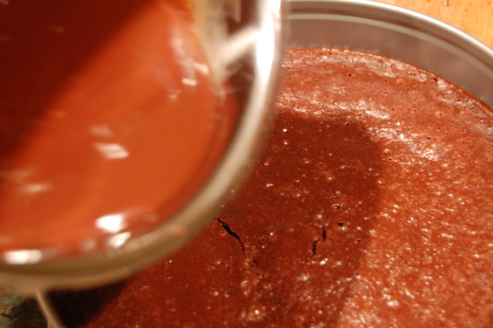 Pour over the top and refrigerate.  