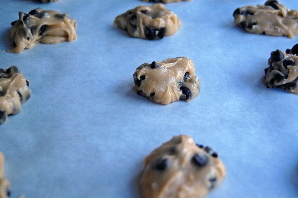 Drop on pan by the heaping tablespoon