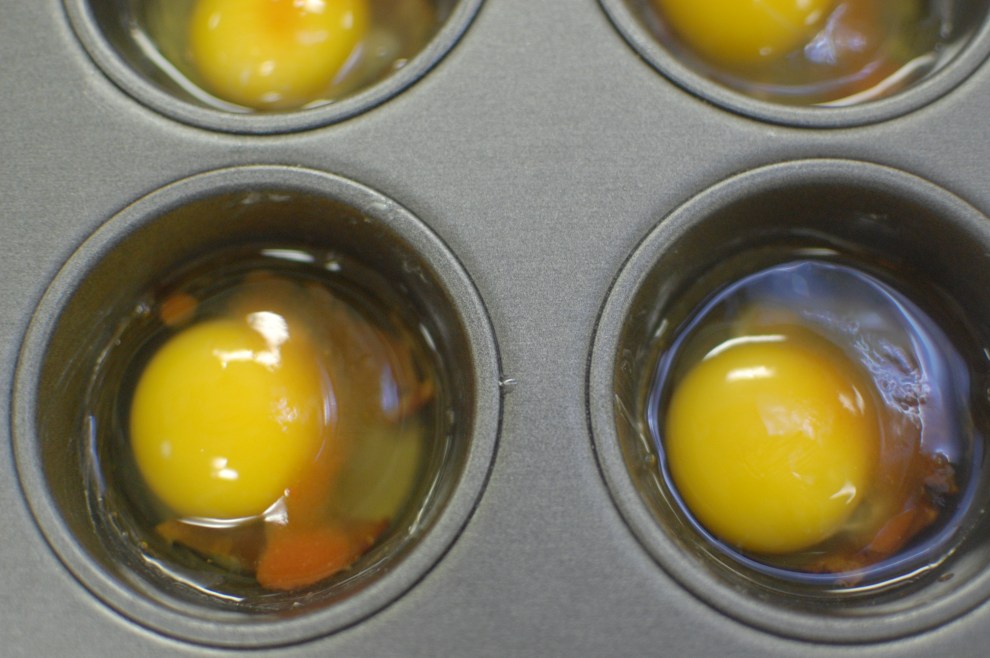 Ready to bake with a drop of hot sauce