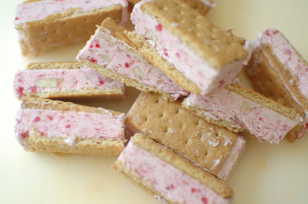 Banana-Berry Frozen Yogurt Bars