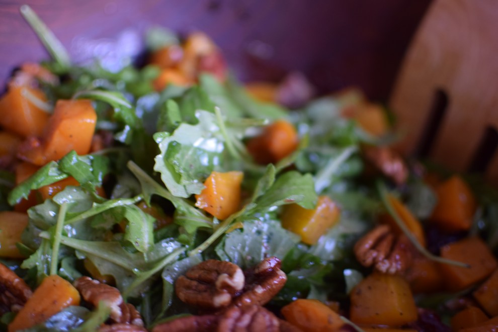 Ina's roasted buttrnut squash salad