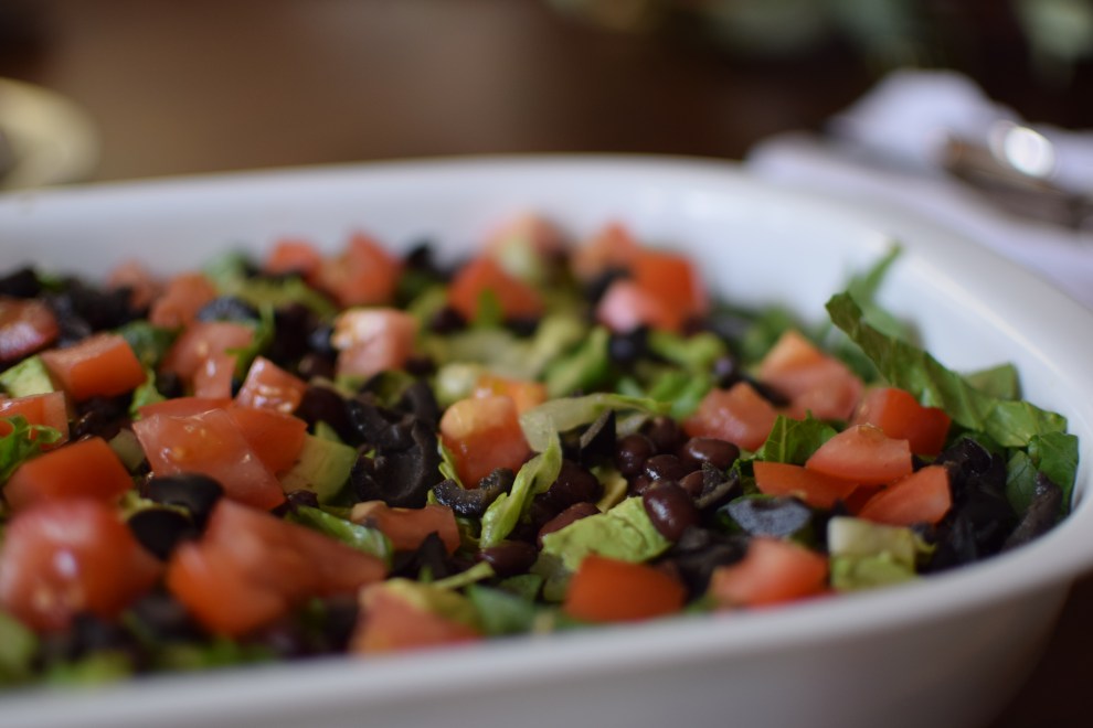 layered taco salad